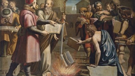 Burning Books of Witchcraft in Ephesus