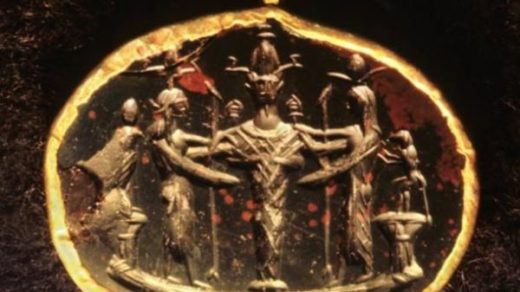 A protective Ephesia Grammata enchanted amulet