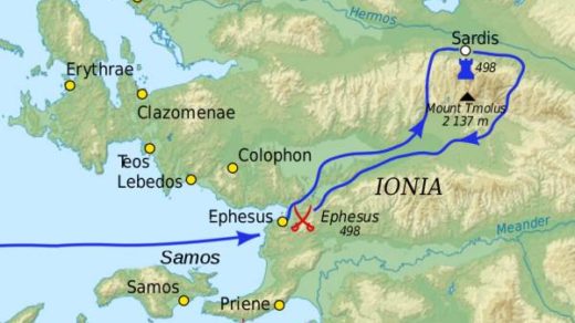 Battle of Ephesus in 498 BC