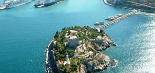 Pigeon Island Next to Port of Kusadasi
