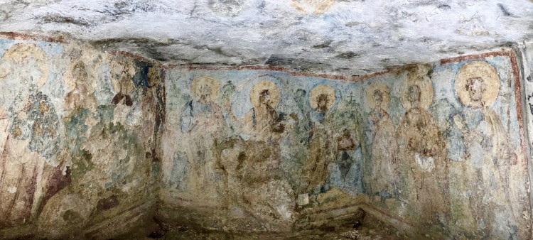 Jesus Fresco in the Grotto of Apostle Paul