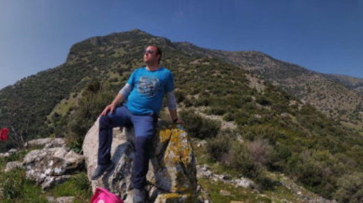 On a trekking route nearby Ephesus