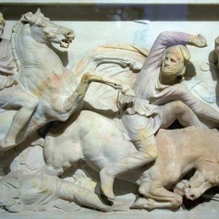 Battle of Issus As It Is Shown On the Alexander the Great Sarcophagus in Istanbul