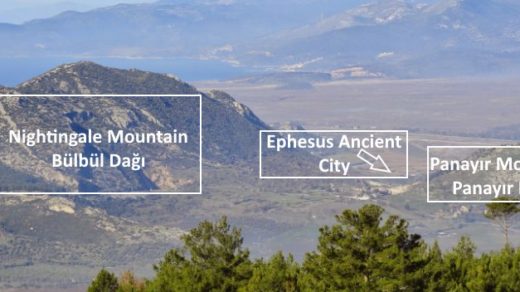 Panayır and Nightingale Mountains Nearby Ephesus